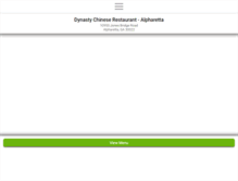 Tablet Screenshot of dynastyalpharetta.com